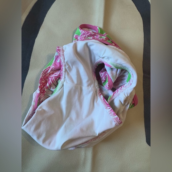 Lilly Pulitzer Girls One Piece Swimsuit w/ Ruffles - size 18-24 - Picture 3 of 4